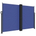 Toldo lateral retráctil azul 160x600 cm