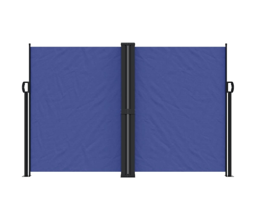 Toldo lateral retráctil azul 160x600 cm