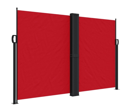 Toldo lateral retráctil rojo 160x600 cm