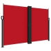 Toldo lateral retráctil rojo 160x600 cm