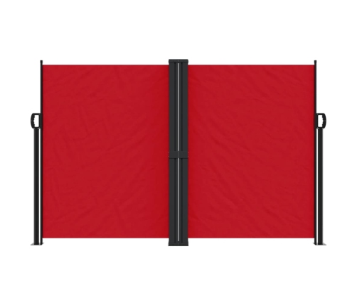 Toldo lateral retráctil rojo 160x600 cm