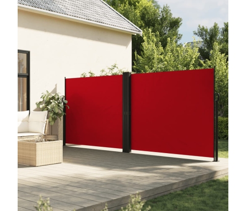 Toldo lateral retráctil rojo 160x600 cm