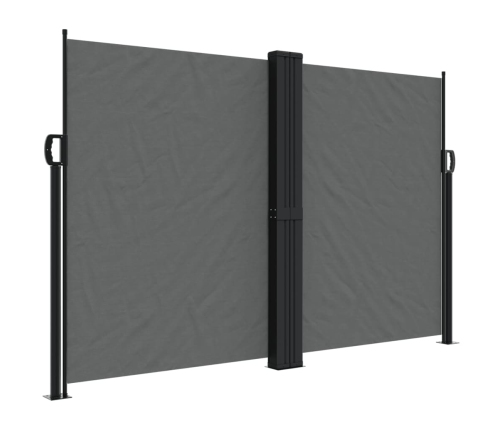 Toldo lateral retráctil gris antracita 160x600 cm