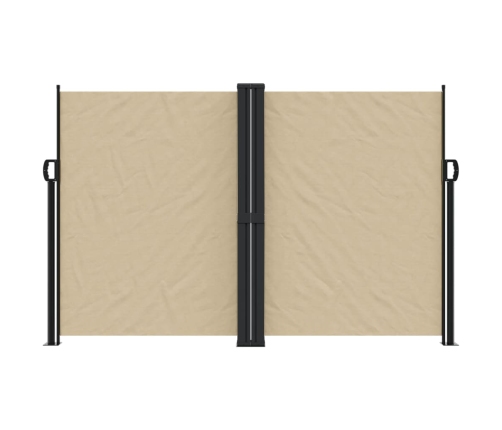 Toldo lateral retráctil beige 160x600 cm