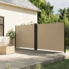 Toldo lateral retráctil beige 160x600 cm