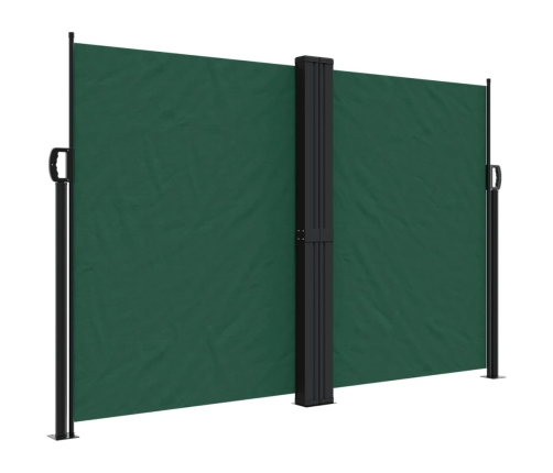 Toldo lateral retráctil verde oscuro 160x600 cm