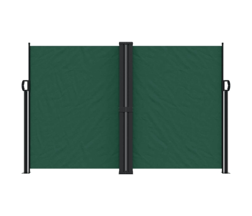 Toldo lateral retráctil verde oscuro 160x600 cm