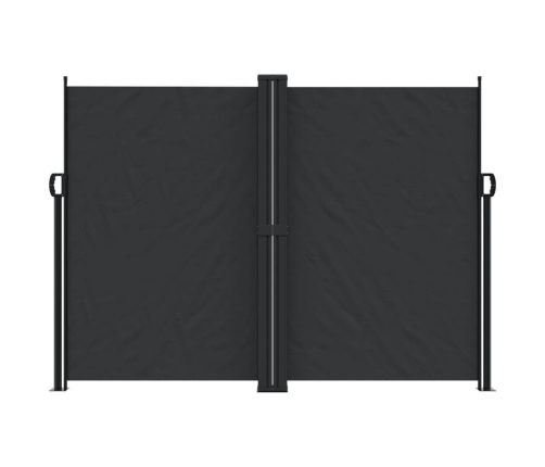 Toldo lateral retráctil negro 180x600 cm