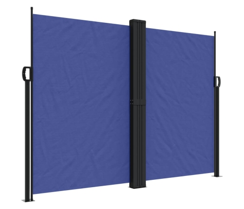 Toldo lateral retráctil azul 180x600 cm