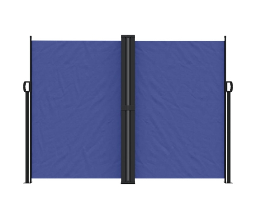 Toldo lateral retráctil azul 180x600 cm