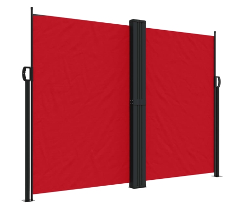 Toldo lateral retráctil rojo 180x600 cm