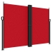 Toldo lateral retráctil rojo 180x600 cm