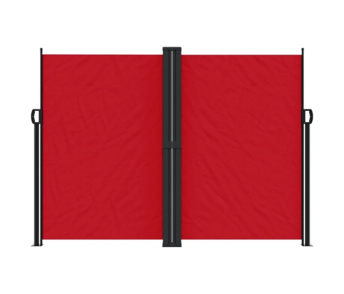 Toldo lateral retráctil rojo 180x600 cm