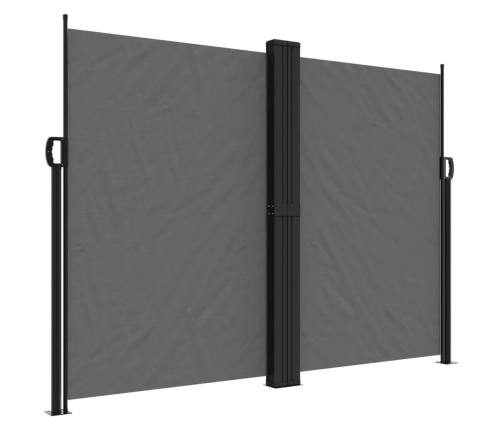 Toldo lateral retráctil gris antracita 180x600 cm