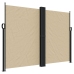 Toldo lateral retráctil beige 180x600 cm