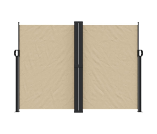 Toldo lateral retráctil beige 180x600 cm