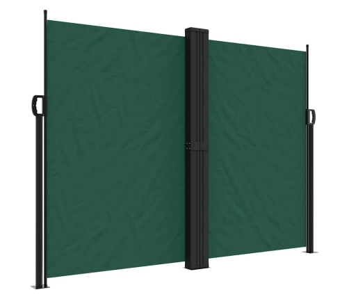 Toldo lateral retráctil verde oscuro 180x600 cm