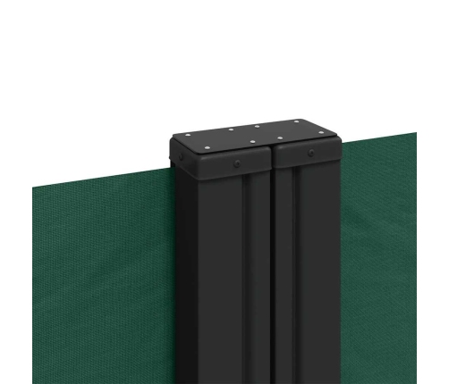 Toldo lateral retráctil verde oscuro 180x600 cm