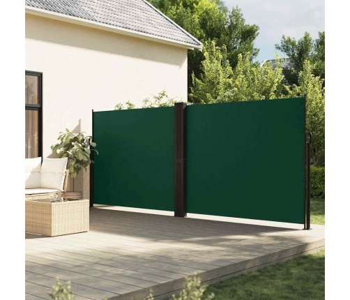 Toldo lateral retráctil verde oscuro 180x600 cm