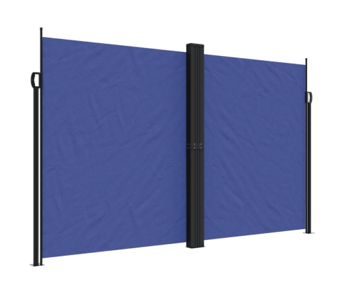 Toldo lateral retráctil azul 200x600 cm