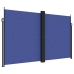 Toldo lateral retráctil azul 200x600 cm