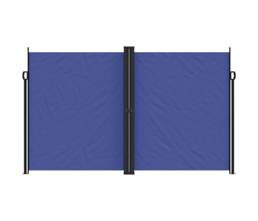 Toldo lateral retráctil azul 200x600 cm