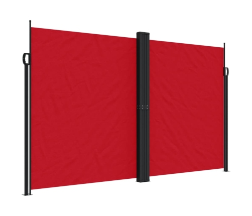 Toldo lateral retráctil rojo 200x600 cm