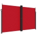 Toldo lateral retráctil rojo 200x600 cm