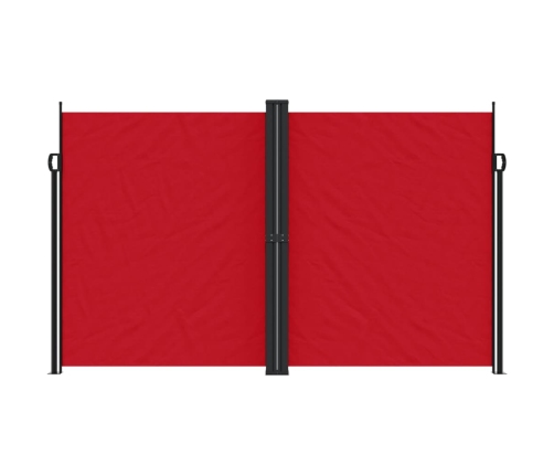 Toldo lateral retráctil rojo 200x600 cm