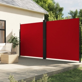 Toldo lateral retráctil rojo 200x600 cm