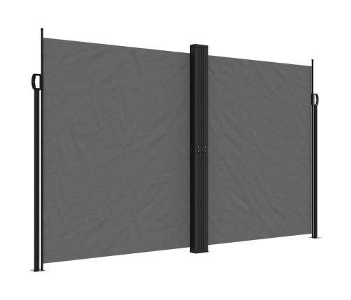 Toldo lateral retráctil gris antracita 200x600 cm