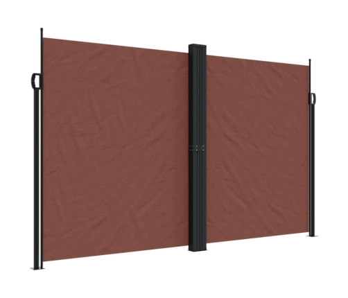 Toldo lateral retráctil marrón 200x600 cm