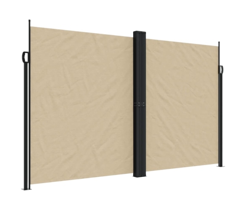 Toldo lateral retráctil beige 200x600 cm