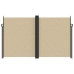 Toldo lateral retráctil beige 200x600 cm