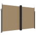 Toldo lateral retráctil gris taupe 200x600 cm