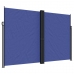 Toldo lateral retráctil azul 220x600 cm