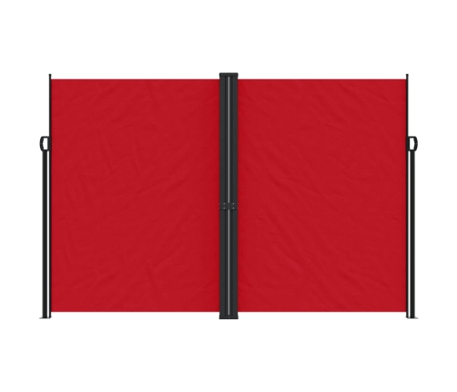 Toldo lateral retráctil rojo 220x600 cm