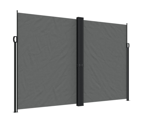 Toldo lateral retráctil gris antracita 220x600 cm