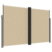 Toldo lateral retráctil beige 220x600 cm