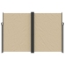 Toldo lateral retráctil beige 220x600 cm