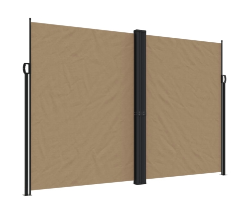 Toldo lateral retráctil gris taupe 220x600 cm