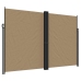 Toldo lateral retráctil gris taupe 220x600 cm