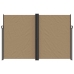 Toldo lateral retráctil gris taupe 220x600 cm