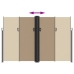 Toldo lateral retráctil gris taupe 220x600 cm