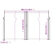 Toldo lateral retráctil gris taupe 220x600 cm