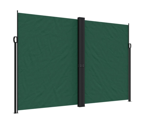 Toldo lateral retráctil verde oscuro 220x600 cm