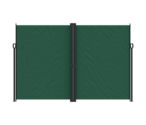 Toldo lateral retráctil verde oscuro 220x600 cm