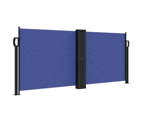 Toldo lateral retráctil azul 100x1000 cm