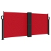 Toldo lateral retráctil rojo 100x1000 cm