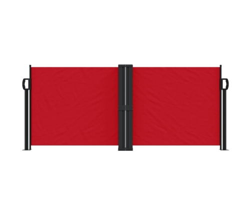 Toldo lateral retráctil rojo 100x1000 cm